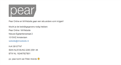 Desktop Screenshot of pear.nl